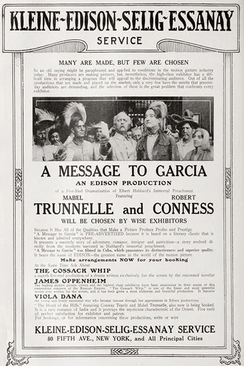 Movie poster for A Message to Garcia (1916)