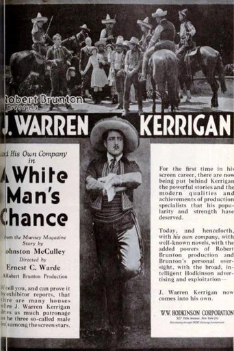Movie poster for A White Man's Chance (1919)
