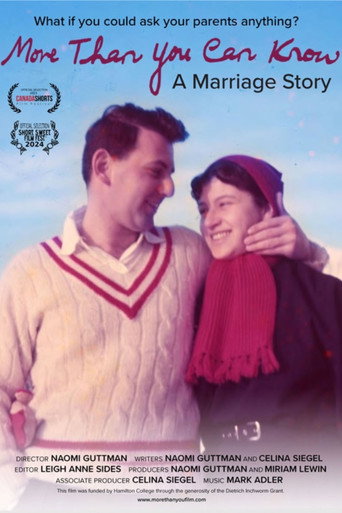 Movie poster for More Than You Can Know – A Marriage Story (2023)