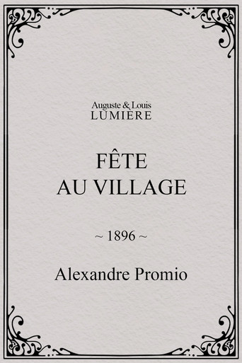 Movie poster for Fête au village (1896)