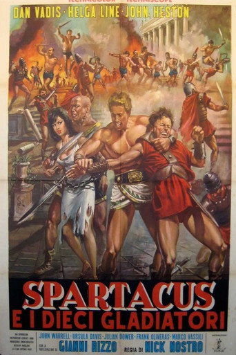 Movie poster for Spartacus and the Ten Gladiators (1964)