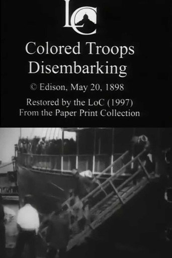 Movie poster for Colored Troops Disembarking (1898)