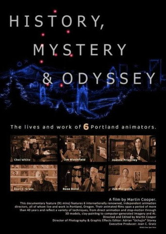 Movie poster for History, Mystery & Odyssey: Six Portland Animators (2023)
