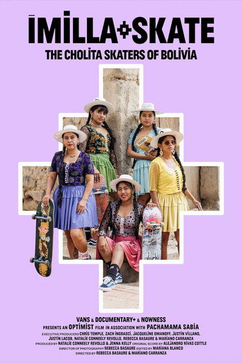 Movie poster for ImillaSkate: The Cholita Skaters of Bolivia (2025)