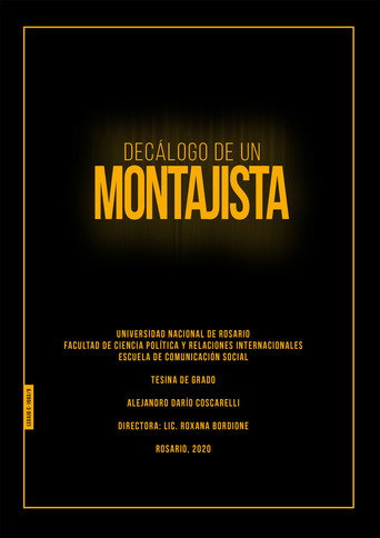 Movie poster for Decálogo de un montajista (2021)