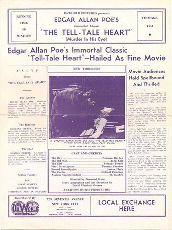 Movie poster for The Tell-Tale Heart (1934)
