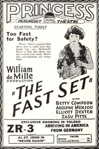 Movie poster for The Fast Set (1924)