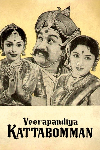 Movie poster for Veerapandiya Kattabomman (1959)