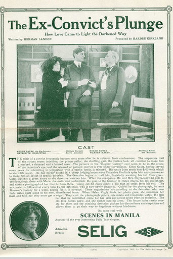 Movie poster for The Ex-Convict's Plunge (1913)