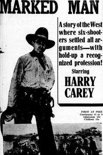 Movie poster for A Marked Man (1917)