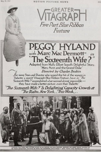 Movie poster for The Sixteenth Wife (1917)
