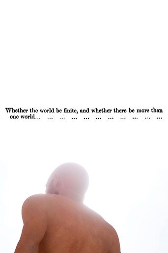 Movie poster for Whether the world be finite, and whether there be more than one world... (2025)