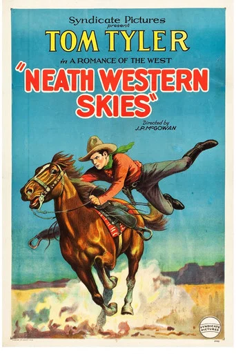 Movie poster for 'Neath Western Skies (1929)