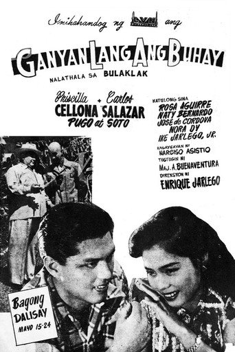 Movie poster for Ganyan Lang Ang Buhay (1953)