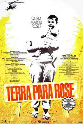 Movie poster for Terra Para Rose (1987)