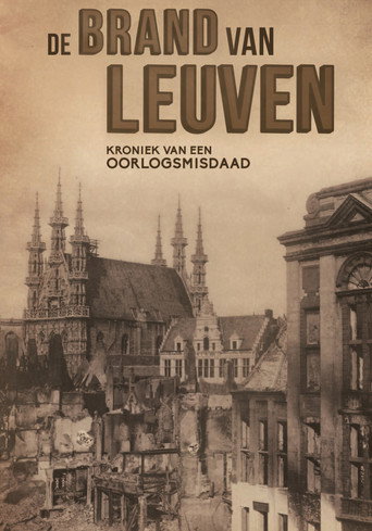 De brand van Leuven poster