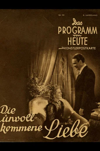 Movie poster for Die unvollkommene Liebe (1940)