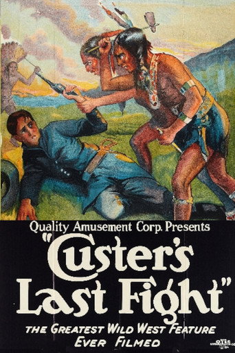 Movie poster for Custer's Last Fight (1912)