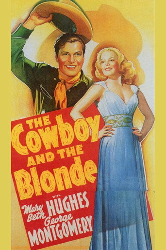 Movie poster for The Cowboy and the Blonde (1941)