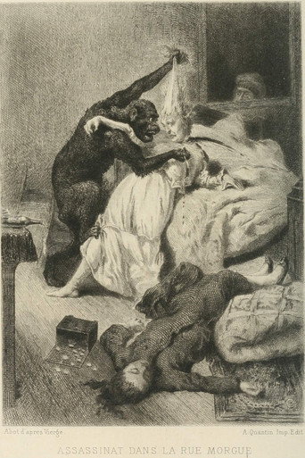 Movie poster for The Murders in the Rue Morgue (1914)