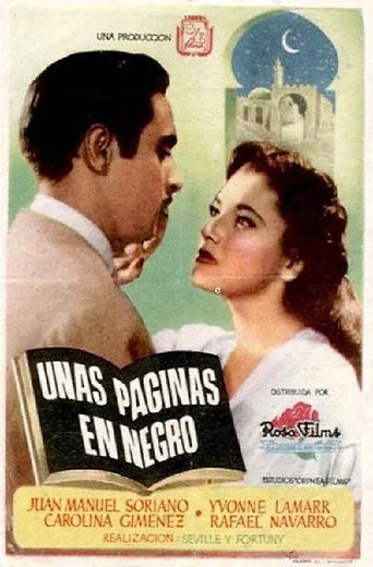 Movie poster for Unas páginas en negro (1950)