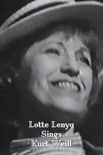 Lotte Lenya Sings Kurt Weill poster