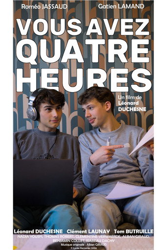 Movie poster for Vous Avez Quatre Heures (2024)