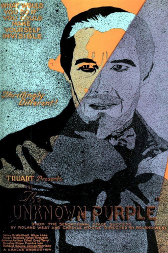 Movie poster for The Unknown Purple (1923)