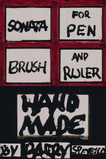 Movie poster for Sonata for Pen, Brush, and Ruler (1968)