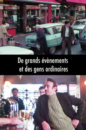 Movie poster for Of Great Events and Ordinary People (1980)