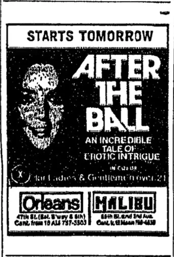 Movie poster for After the Ball (1972)