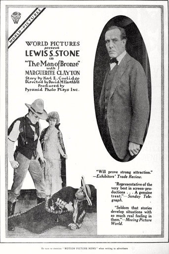 Movie poster for The Man of Bronze (1918)