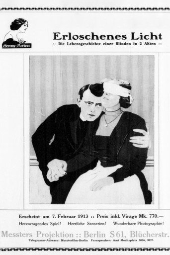 Movie poster for Erloschenes Licht (1913)