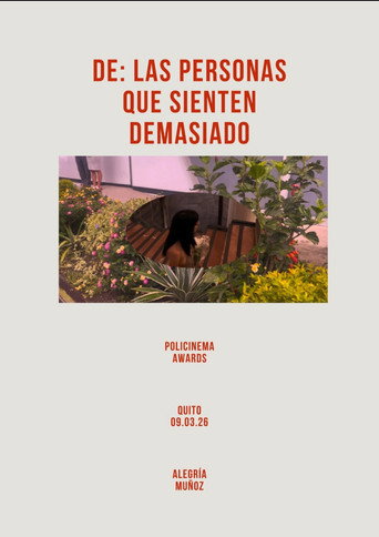 Movie poster for De las personas que sienten demasiado (2026)