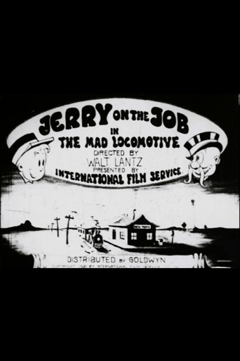 Movie poster for Jerry on the Job: The Mad Locomotive (1922)