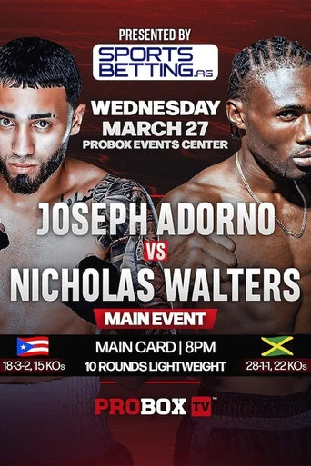Movie poster for Joseph Adorno vs. Nicholas Walters (2024)