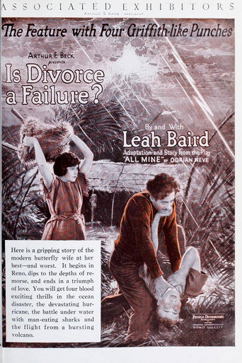 Movie poster for Is Divorce a Failure? (1923)