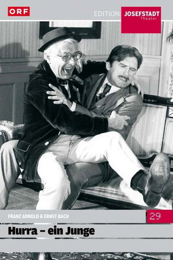 Hurra - ein Junge poster
