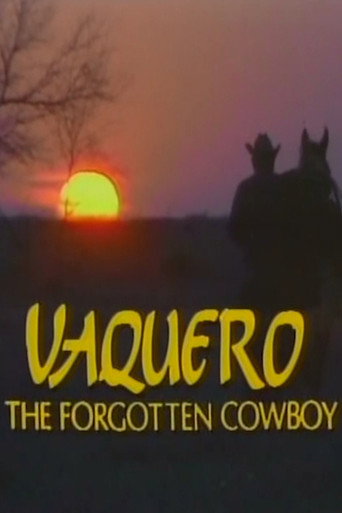 Movie poster for Vaquero: The Forgotten Cowboy (1988)