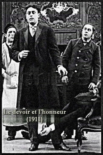 Movie poster for Le devoir et l'honneur (1911)