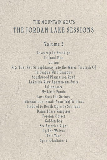 Movie poster for the Mountain Goats: the Jordan Lake Sessions (Volume 2) (2021)