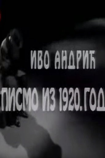 A Letter from 1920 poster