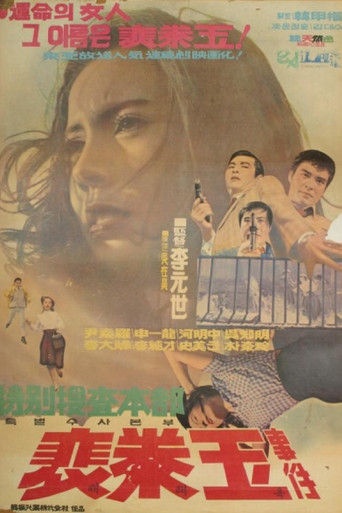 Movie poster for Special Investigation Unit: The Case of Bae Tae-ok (1974)