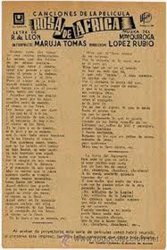 Movie poster for Rosa de África (1941)