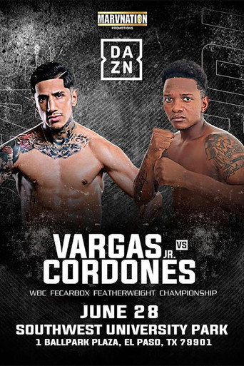 Movie poster for Fernando Vargas Jr. vs. Juan Carlos Cordones (2024)