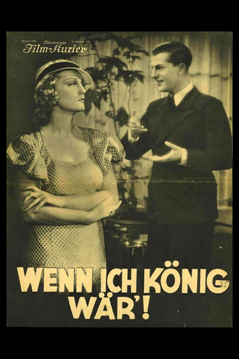 Movie poster for If I Were King (1934)