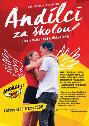 Andílci za školou poster