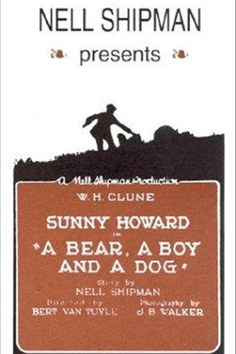 Movie poster for A Bear, a Boy and a Dog (1921)
