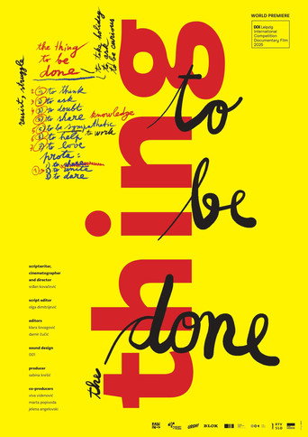 Movie poster for The Thing to Be Done (2026)