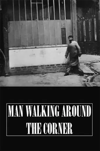 Movie poster for Man Walking Around a Corner (1887)